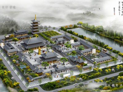 颍上寺庙建筑总体规划方案